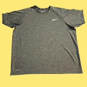 Nike Men's Charcoal Gray Dri-FIT Short Sleeve Tee